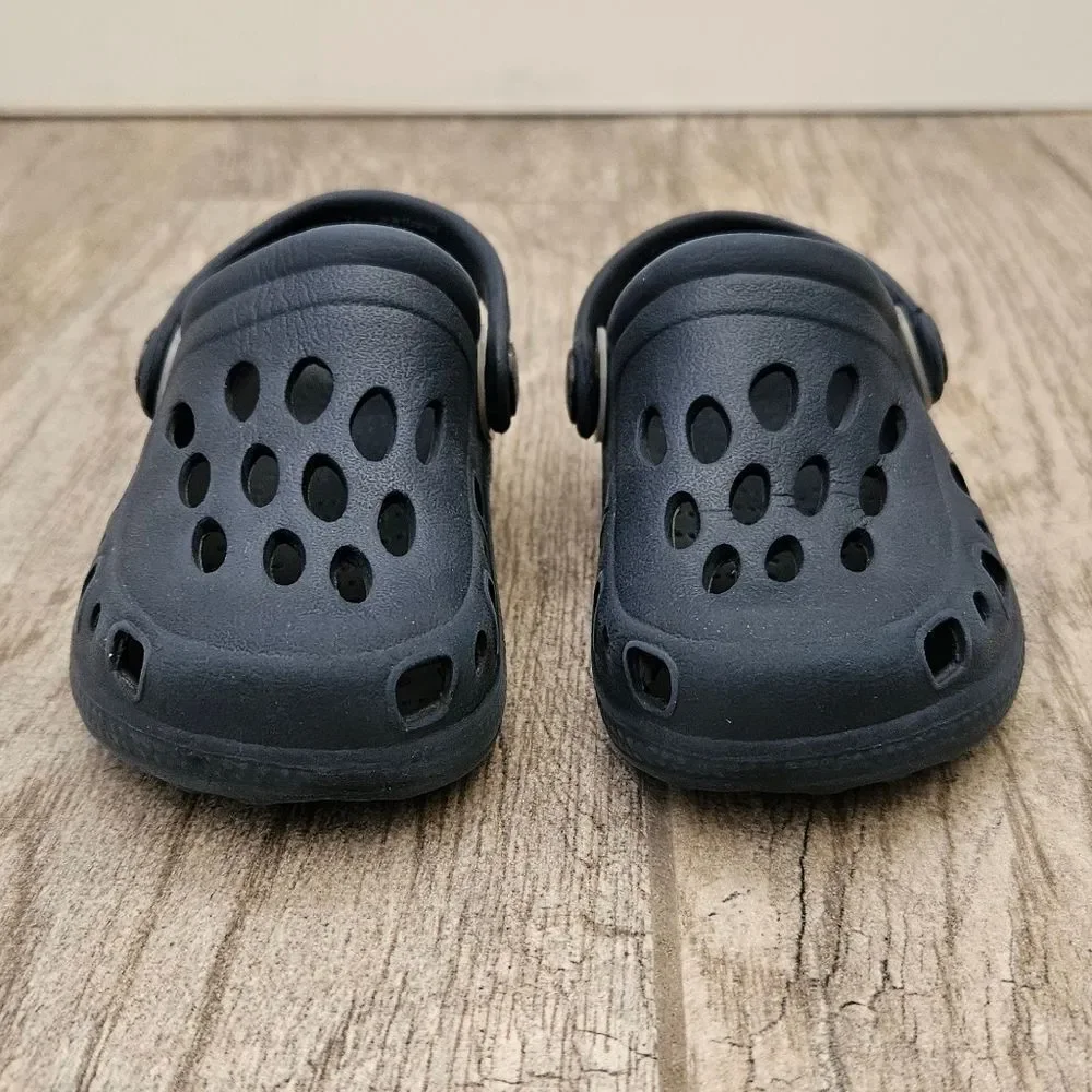 Toddler Kids Classic Clogs Navy Blue Size 4-5